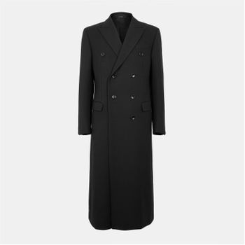 남성 밀리터리 스트럭처드 Mens Military Structured Overcoat 602154 Black 146934220_이미지