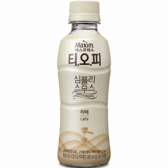 동서식품 맥심 티오피 심플리 스무스 라떼 240ml (15개)_이미지