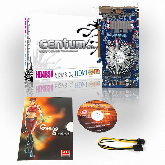 유니텍전자 라데온 HD 4850 CENTUM HDMI D3 512MB_이미지