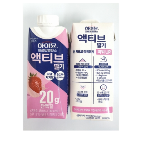 하이뮨 프로틴 밸런스 액티브 딸기 250ml