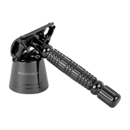 Stortebekker 프리미엄 클래식 면도기 세트 (해외구매, 면도기1개+거치대, 블랙)