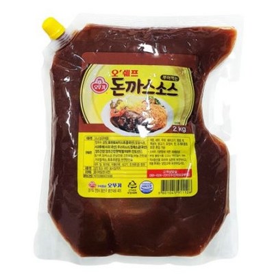 오뚜기 오쉐프 부어먹는 돈까스소스 2kg (8개)