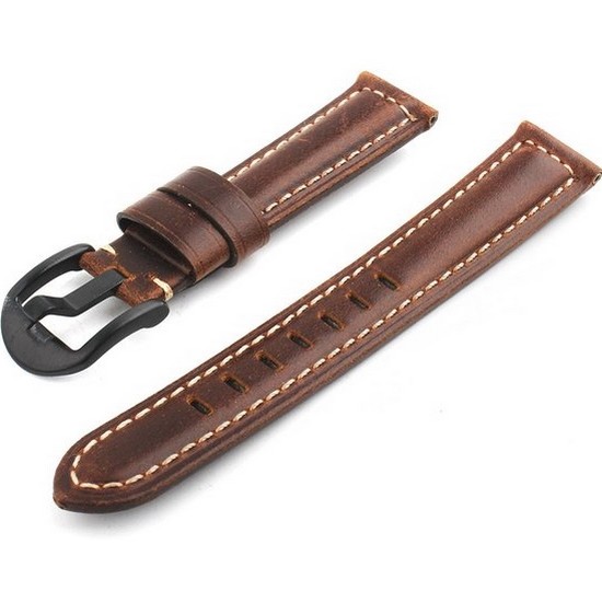 빈티지 가죽 손목시계 스트랩 (다크브라운)