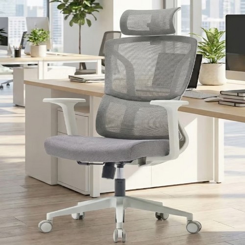 듀오백 T-ZERO-W 메쉬 사무용 컴퓨터 책상 의자_이미지