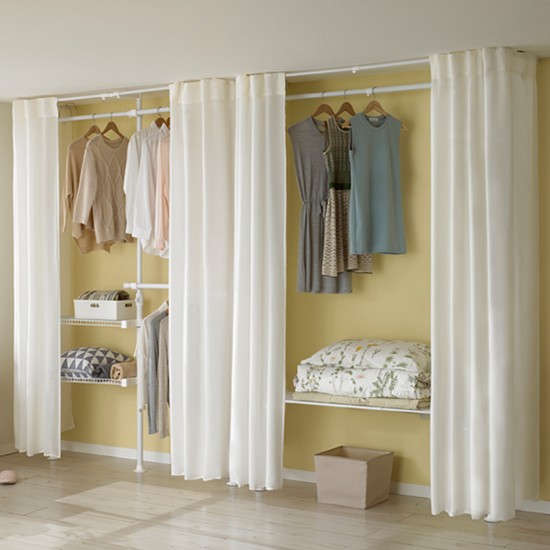 왕자NHC 왕자행거 네오스페이스 어바웃드레스룸 5p 밀폐이불선반형 플레인