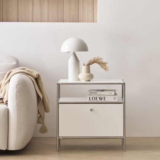 나무뜰 마린 E0자재 미드센츄리 모듈 협탁 600_이미지