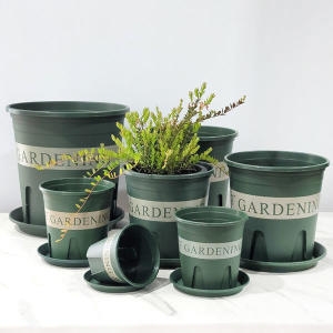 가드닝 화분 일반형 받침포함 플라스틱