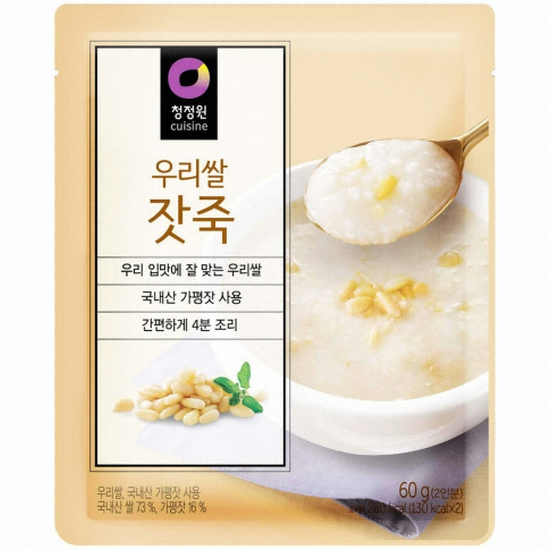 대상 청정원 우리쌀 잣죽 2인분 60g이미지입니다. 누르면 해당 게시물로 새창이동합니다.