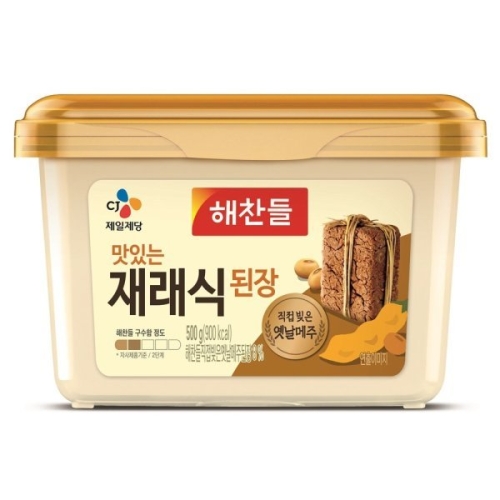 CJ제일제당 해찬들 맛있는 재래식 된장 500g (12개)
