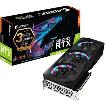 GIGABYTE AORUS 지포스 RTX 3060 ELITE D6 12GB 제이씨현