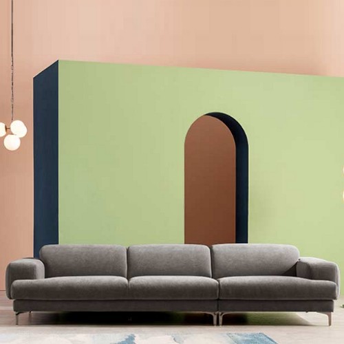 에싸 밀란 헤드기능 카시미라 패브릭 소파 4인용 (스툴포함)_이미지