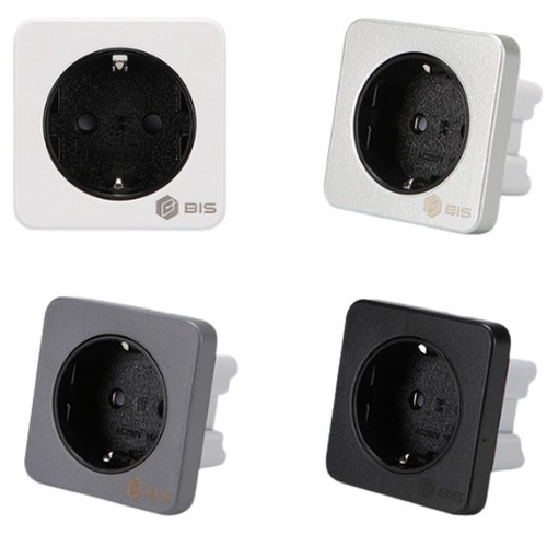 빌트인 사각 매립콘센트 1구 BIS-W401