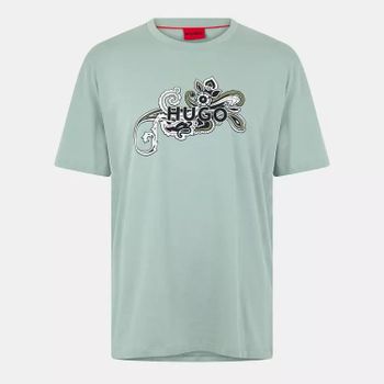 남성 티셔츠 라이트 그린 Hugo Mens Durable T-Shirt Light Green 59529015 145518597_이미지