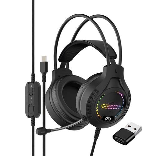 MAXTILL GM-GHC100 C타입 7.1채널 RGB 올인원 게이밍 헤드셋