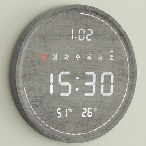 플라이토 루나 터닝 LED 벽시계_이미지