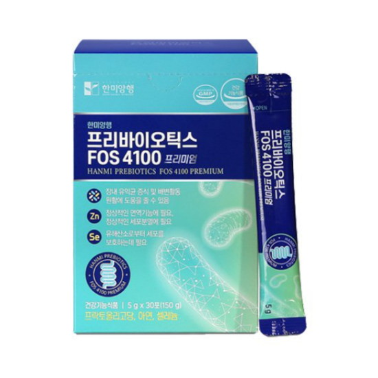 한미양행 프리바이오틱스 FOS 4100 프리미엄 30포 (4개)_이미지