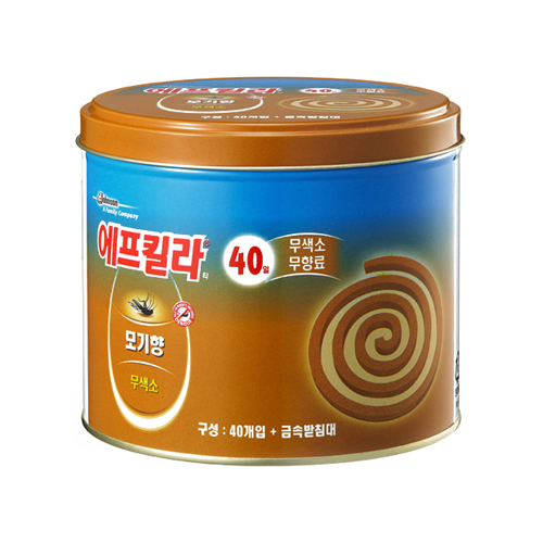 에프킬라 모기향 내추럴 캔코일 40개입 (2개)_이미지