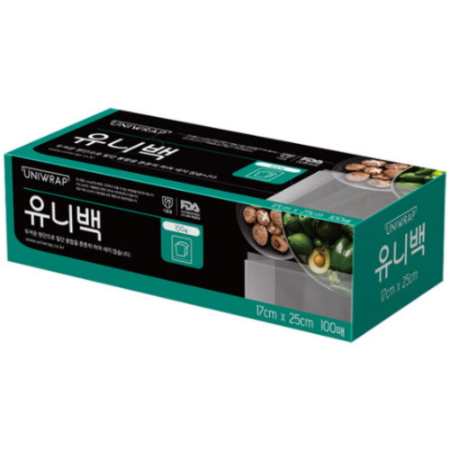테이팩스 유니랩 유니백 17x25cm (소) 100매 [1개(100매)]