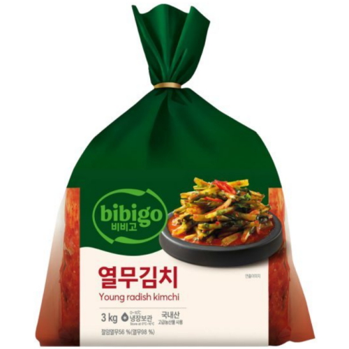 비비고 열무김치 3kg (2개)_이미지