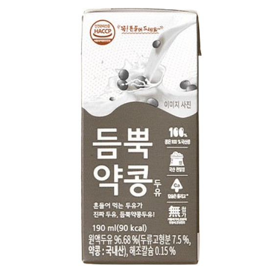 서울에프엔비 듬뿍 약콩두유 190ml (48개)