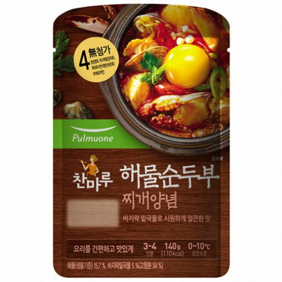 찬마루 해물순두부 찌개양념 140g (15개)_이미지