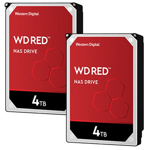 Western Digital WD RED 패키지 5400/64M WD40EFRX (2x4TB)_이미지