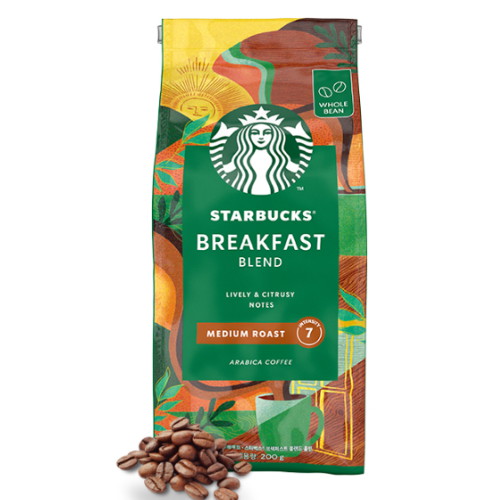 스타벅스 브렉퍼스트 블렌드 홀빈 200g_이미지