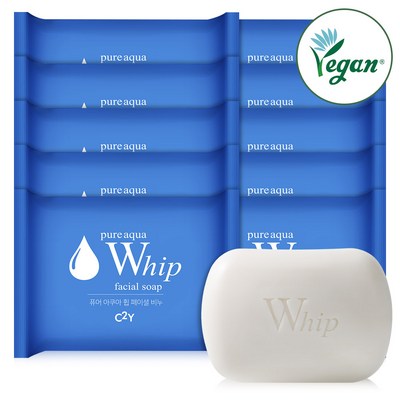 C2Y 퓨어 아쿠아 휩 페이셜 비누 100g (10개)_이미지