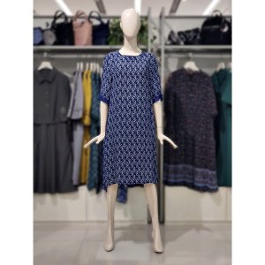 기하학패턴 인견 A라인 원피스 CLDMOP501