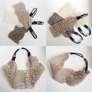 Myacc 레이스 헤어밴드머리띠/헤드랩