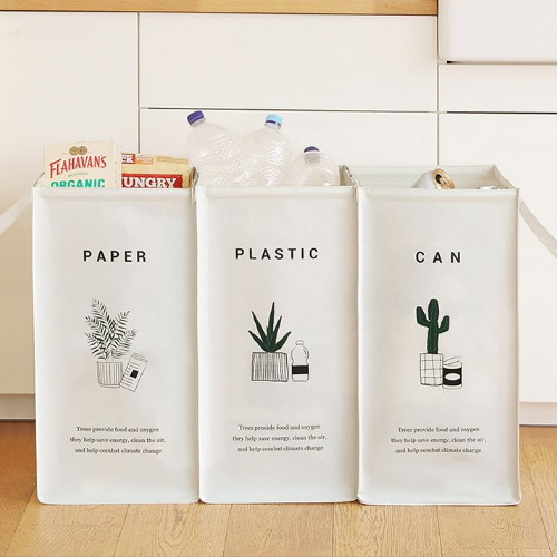 리프에디션 반전매력 재활용 분리수거함 3종 세트 그레이 1세트