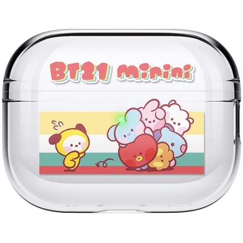 에어팟 프로2 BT21 미니니 클리어 케이스
