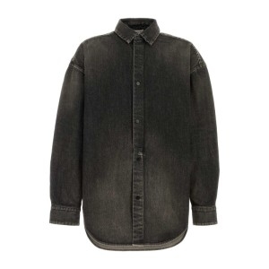 피어오브갓 잡화 스냅 프론트 커브 헴 데님 오버셔츠 FG40402D_이미지