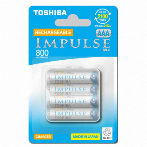 도시바 임펄스 니켈수소 AAA (20개)