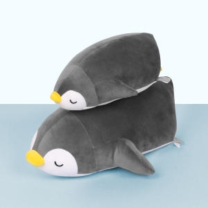 이젠돌스 모찌모찌 꿀잠쿠션인형 펭귄 그레이  중 동물인형
