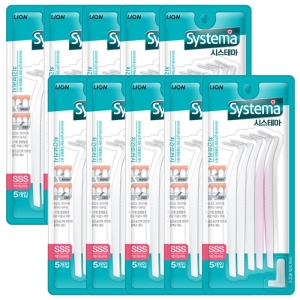 시스테마 치간칫솔 0.8mm 5개입 (10개)_이미지