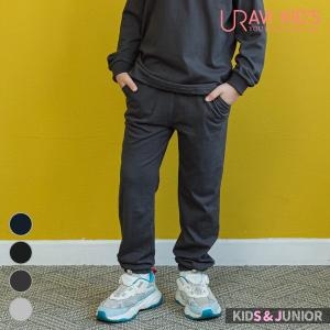 유라비 키즈주니어 아동복 남아 여아 공용 긴바지 유아동 윌러 기본핏 밴딩 팬츠_2022CS435_이미지