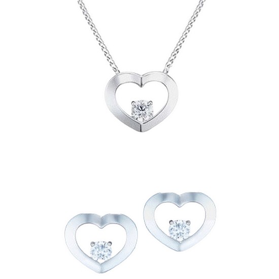 메트로시티 꾸오레 실버 세트 (귀걸이+목걸이) A201SE0018WPA_A201SN1015WPA