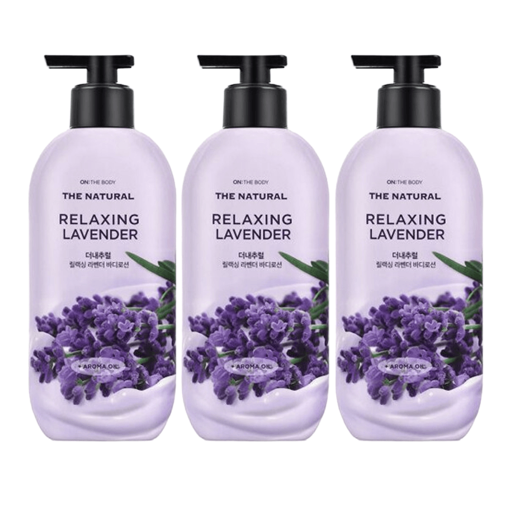 LG생활건강 온더바디 더 내추럴 바디로션 릴렉싱 라벤더 400ml (3개)