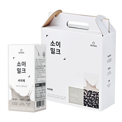 인테이크 소이밀크 서리태 190ml (16개)
