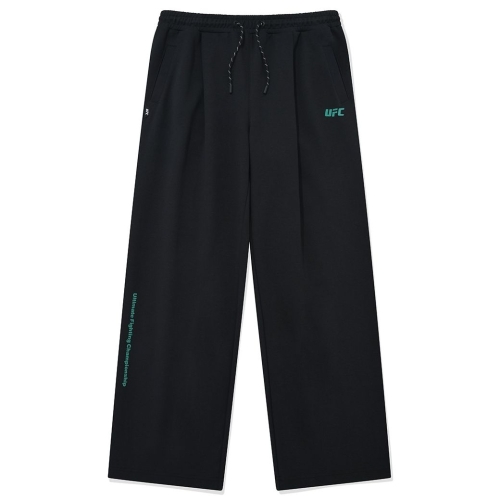 UFC 스포츠 에센셜+ 와이드핏 핀턱 스웻 팬츠 블랙 U4LPU1309BK