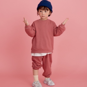  바오밥나무 3단쭈리 데일리 상하의 핑크