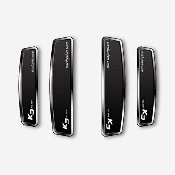 DXSOAUTO 블랙 쉴드 엠블럼 도어가드 (올 뉴 K3)_이미지
