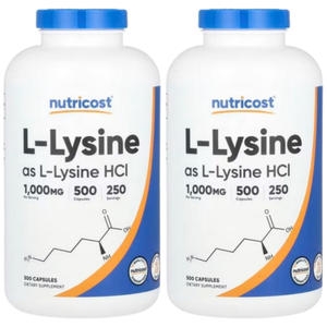 뉴트리코스트 L-라이신 500캡슐 (2개)