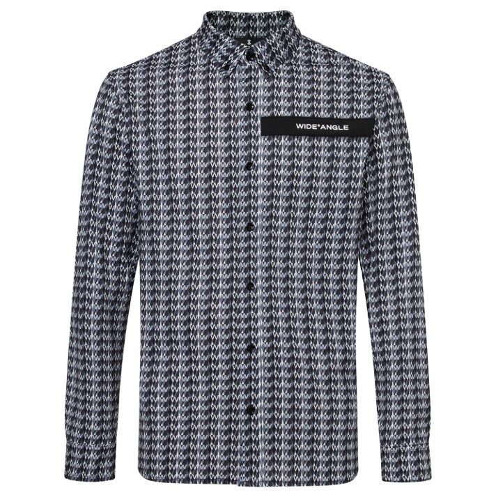 와이드앵글 CO 그래픽 모노그램 패턴 셔츠 WMP25451Z1