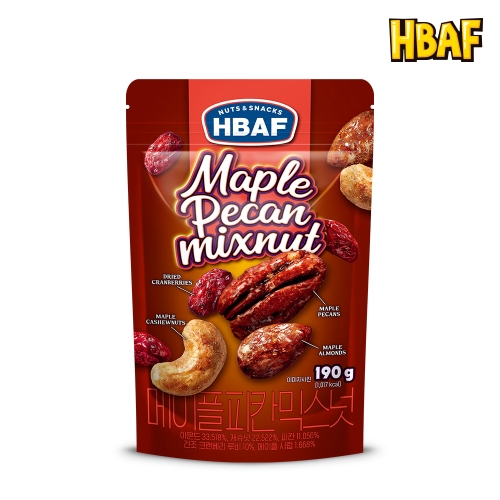 HBAF 메이플 믹스넛 190g (1개)_이미지