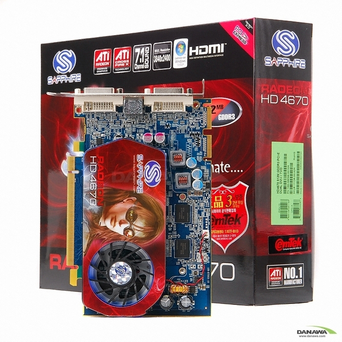 SAPPHIRE 라데온 HD 4670 DDR3 512MB 이엠텍_이미지