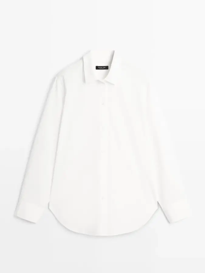 마시모두띠 코튼 포플린 셔츠 Weiss 5170870_이미지