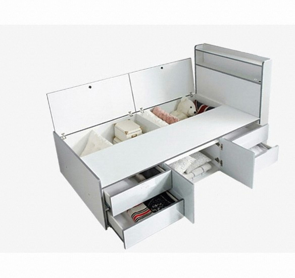 퍼스웰 샤인 2단 수납 A형 침대 S (견면)_이미지