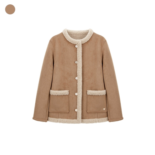 게스 여성 무스탕 자켓 RP4W08J3_이미지